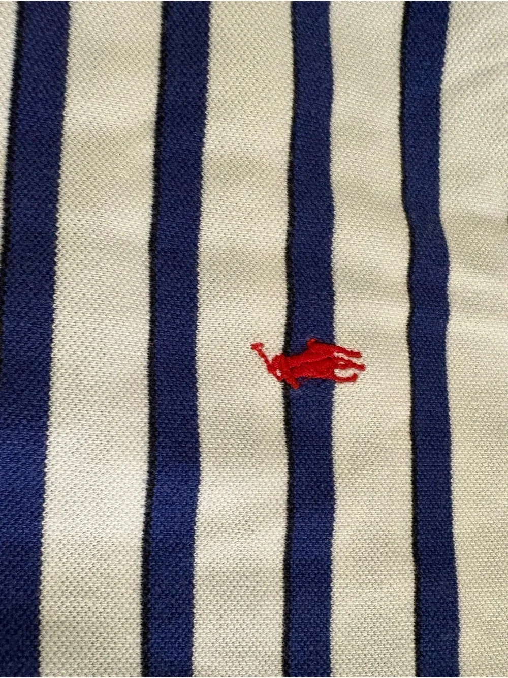Polo Ralph Lauren Custom Fit Mesh Polo Shirt Men’s 3XLT Tall Blue White Striped